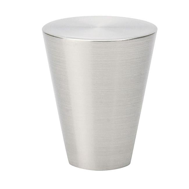 1 in. Cone Cabinet Knob, Satin Nickel