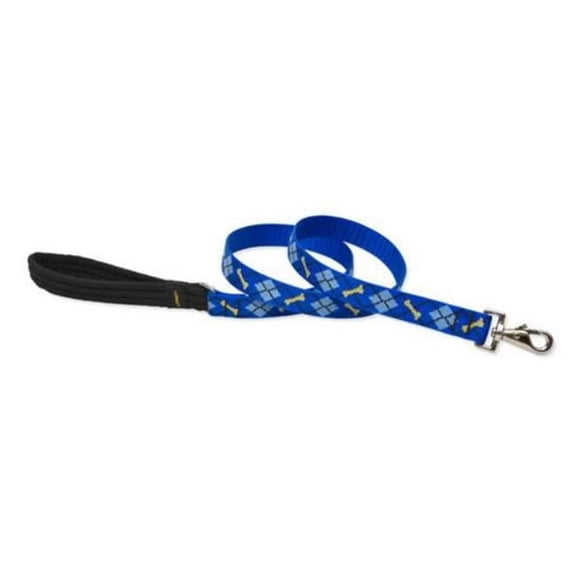 1 in. Dapper Dog 6 ft. Padded Handle Dog Leash