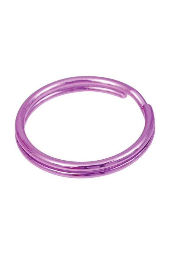 1 in. Dia. Metal Assorted Color Split & Cable Key Ring, 3 Per Pack - Case of 5