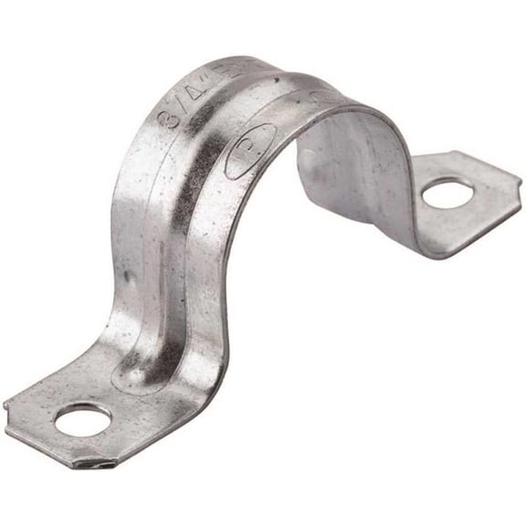 Halex 2-Hole Strap Electrical Metallic Tube EMT - Gray - 1 in.
