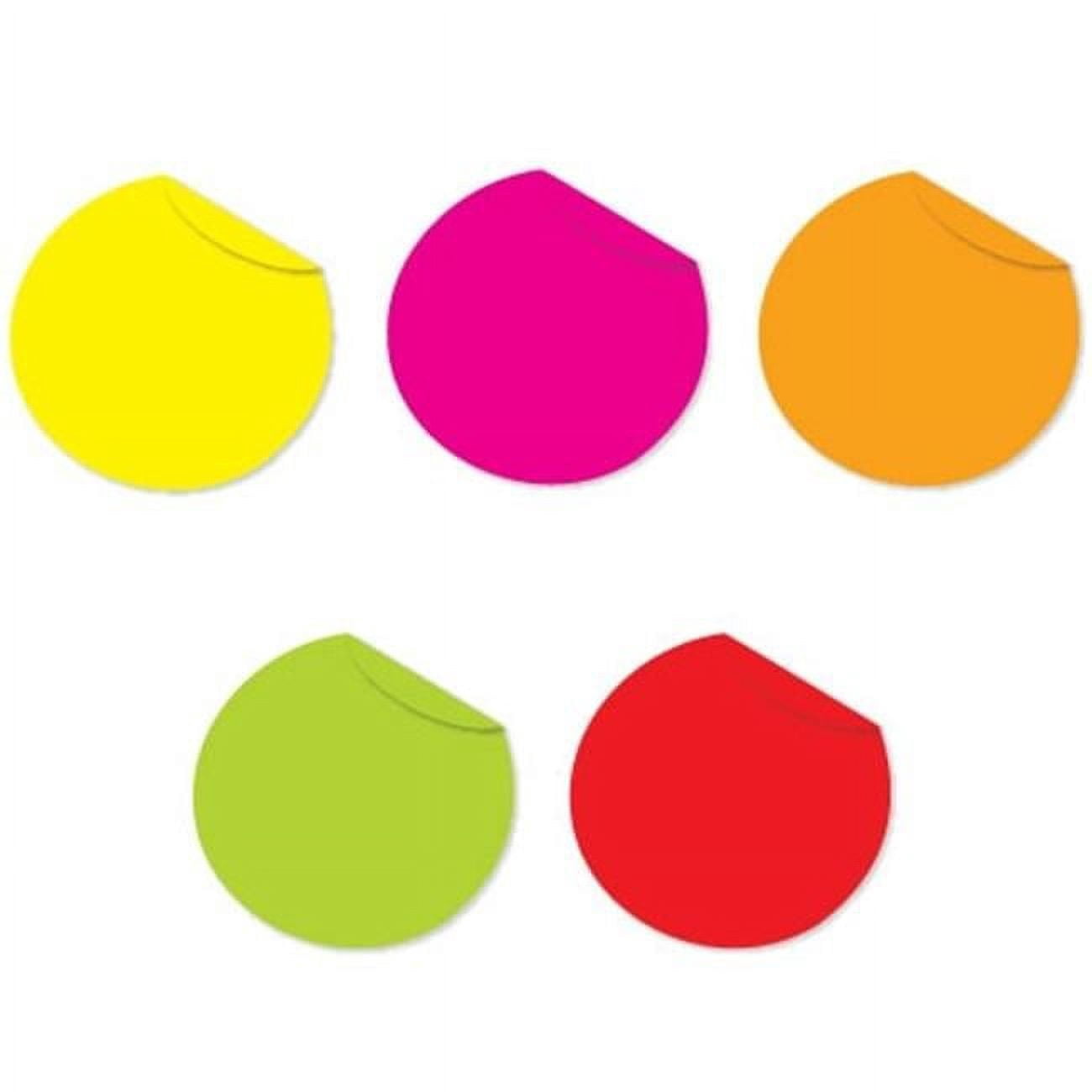 1 in. Fluorescent Packs Inventory Circles