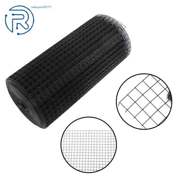1 in Hardware Square Metal Wire Roll Vinyl Coated Welded Chicken Wire Mesh Fence