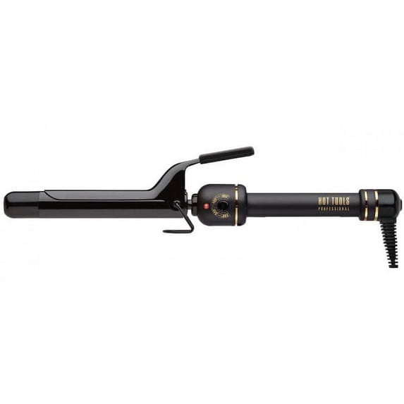 1 in , Hot Tools Black Gold Curling Iron/Wand Hair - Pack of 2 w/ Sleekshop Teasing Comb