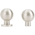 thumbnail image 1 of 1 in. Modern Globe Cabinet Flat Knob - Black, 1 of 1
