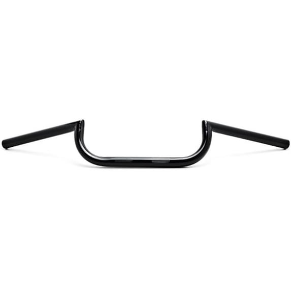 1 in. Motorcycle Handlebar Steel Cafe Racer Clubman Style Bobber Custom, Black