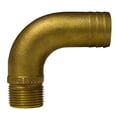 thumbnail image 1 of 1 in. NPT x 1.25 in. ID Bronze Full Flow 90 deg Elbow Pipe to Hose Fitting, 1 of 1