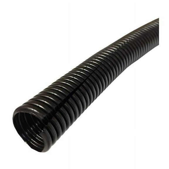 1 in. Nominal Size & 10 ft. Length Colored Polyethylene Split Wire Loom, Black