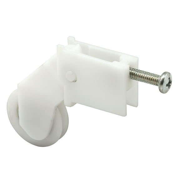 1 in. Polyethylene Ball Bearing Roller, Sliding Screen Door Rocker Style Spring (2-pack)