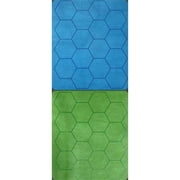 1 in. Reversible Hexes Megamat Board Game, Blue & Green