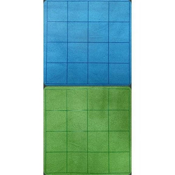 1 in. Reversible Squares Megamat Board Game, Blue & Green