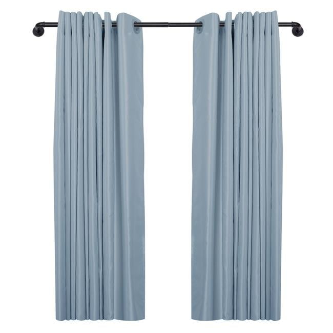 1 in. Rustic Style Industrial Curtain Rods for Windows 28 to 48 in ...