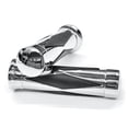 thumbnail image 1 of 1 in. Suzuki Kawasaki Yamaha Honda Motorcycle Diamond Chrome Rubber Hand Grips, 1 of 1