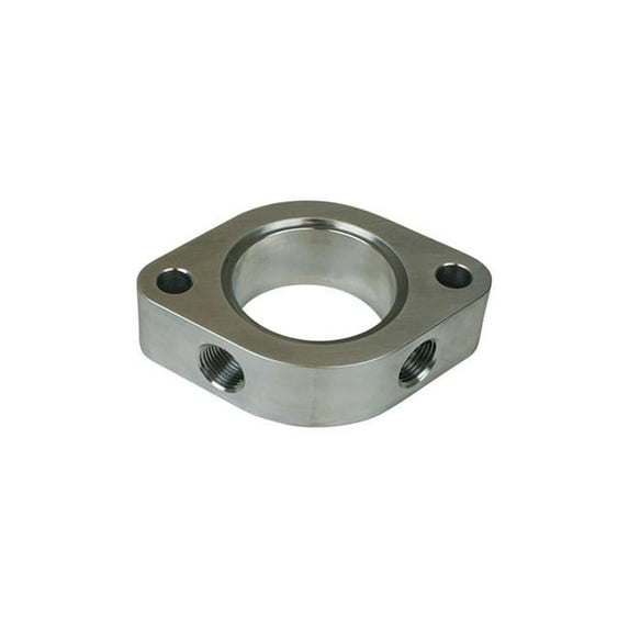 1 in. Thick Water Neck Spacer with Two 0.375 in. NPT Female Ports for Brodix HV Series Intakes - Natural