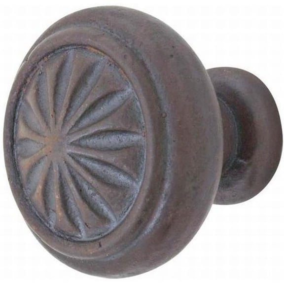 1 in. Tuscany Round Cabinet Knob, Medium Bronze