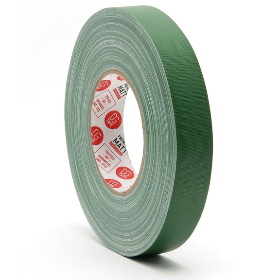 1 in X 60 ya - Green Gaffer tape | MATTE FINISH | UV STABLE | @PREMIUM MATT 80MESH CLOTH BASED