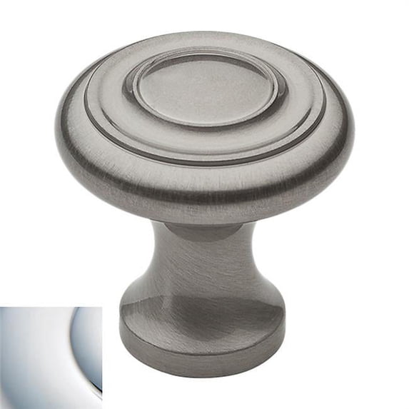 1 in. dia. Dominion Cabinet Knob, Polished Chrome