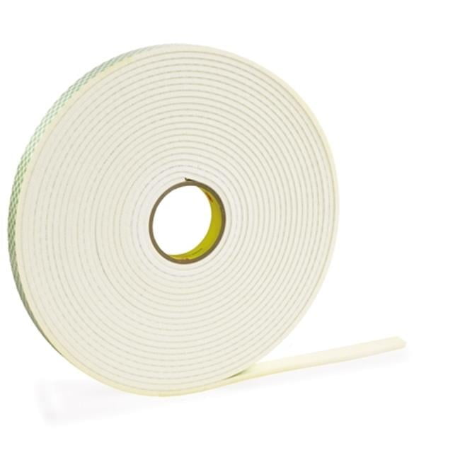 1 in. x 5 yards 4466 Double Sided Foam Tape, White