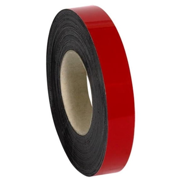1 in. x 50 ft. Red Warehouse Labels - Magnetic Rolls