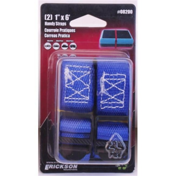 1 in. x 6 ft. Light Duty Handy Strap, Blue