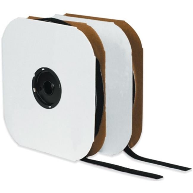1 in. x 75 ft. Black Loop Individual Tape Strips - Black - 1 x 75 ft.