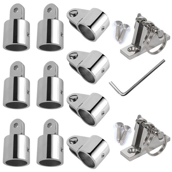 1 inch Bimini Top Hardware Kit 12 Replacement Parts Boat Accessory