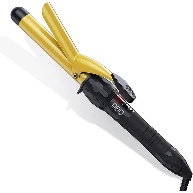 1 inch Ceramic Tourmaline Curling Iron for Hair LCD Display,Adjustable