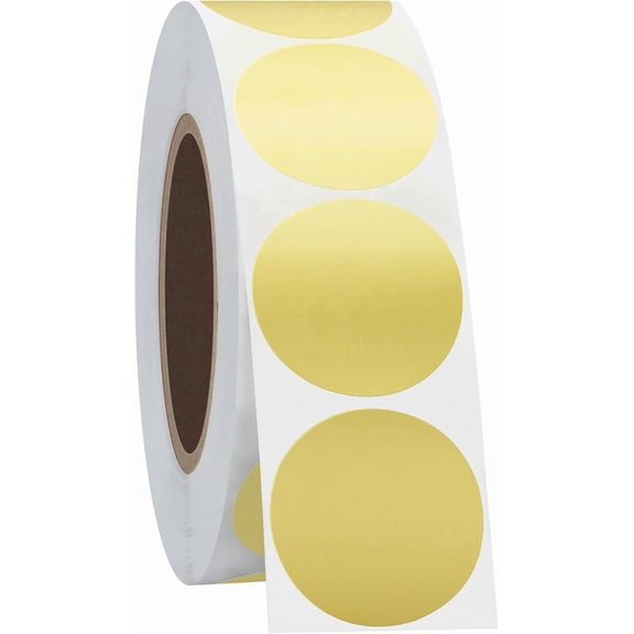1 inch Circle Stickers Dot Label Color Coding Labels 1000 Stickers (Gold)