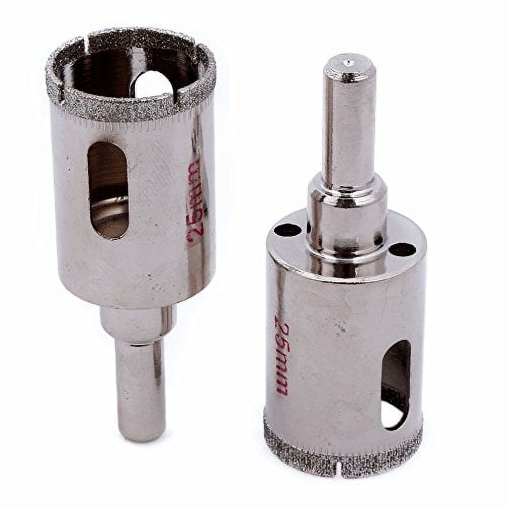 1 inch Diamond Hole Saw 25mm Tile Drill Bit Masonry Tools for Stone Pack of 2Pcs