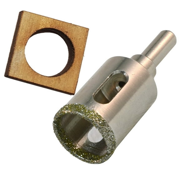 1 inch Hole Saw for Tile Faucet Sink Hole Guide Holds Holesaw In Place When Drilling, Pro Grade Multi Use Diamond Grit Hole Saw For Porcelain Granite Ceramic And Glass Tile Glass Bottles Blocks 25mm