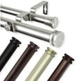 thumbnail image 1 of 1 inch Knop Double Curtain Rod 120-170" - Black, 1 of 2