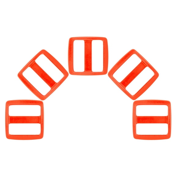 1 inch Neon Orange YKK Wide Mouth Heavyduty Triglide Slides, 50 Pack