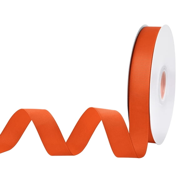 GTYBOVA 1 inch Orange Grosgrain Ribbon 50 Yards for Gift Wrapping Weddings DIY Floral Decor Sewing & More