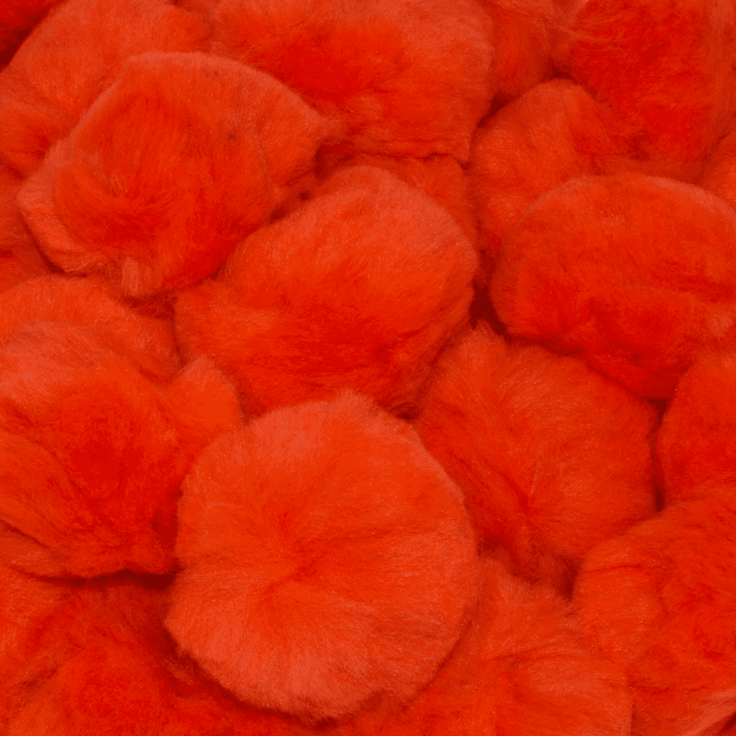 1 inch Orange Small Craft Pom Poms 100 Pieces 