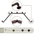 thumbnail image 1 of 1 inch Pipe Bay Window Curtain Rod 23-41", 41-78" - Bronze, 1 of 1