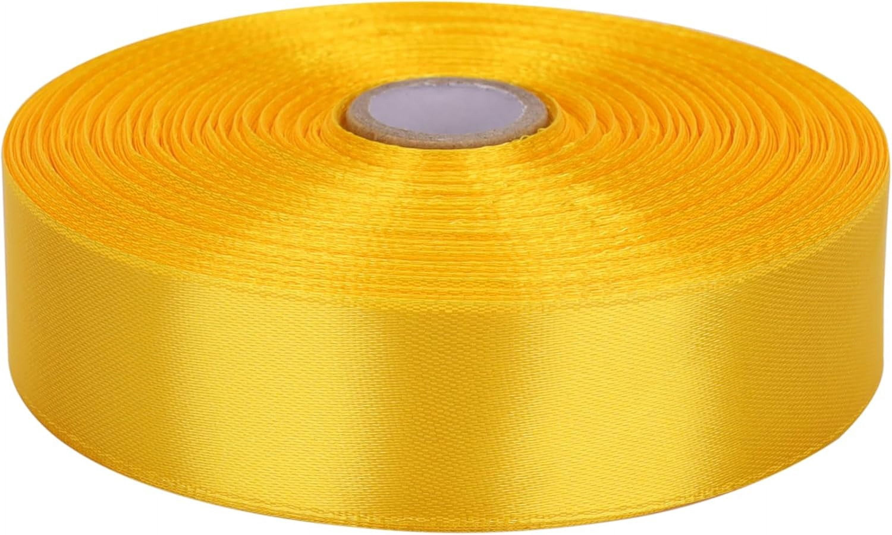 1 inch Satin Ribbon 50 Yards Solid Fabric Ribbons Roll for Wedding ...