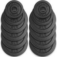 1 inch Weight Plates Set 1.25 lbs to 15 lbs, Standard Weight Plate