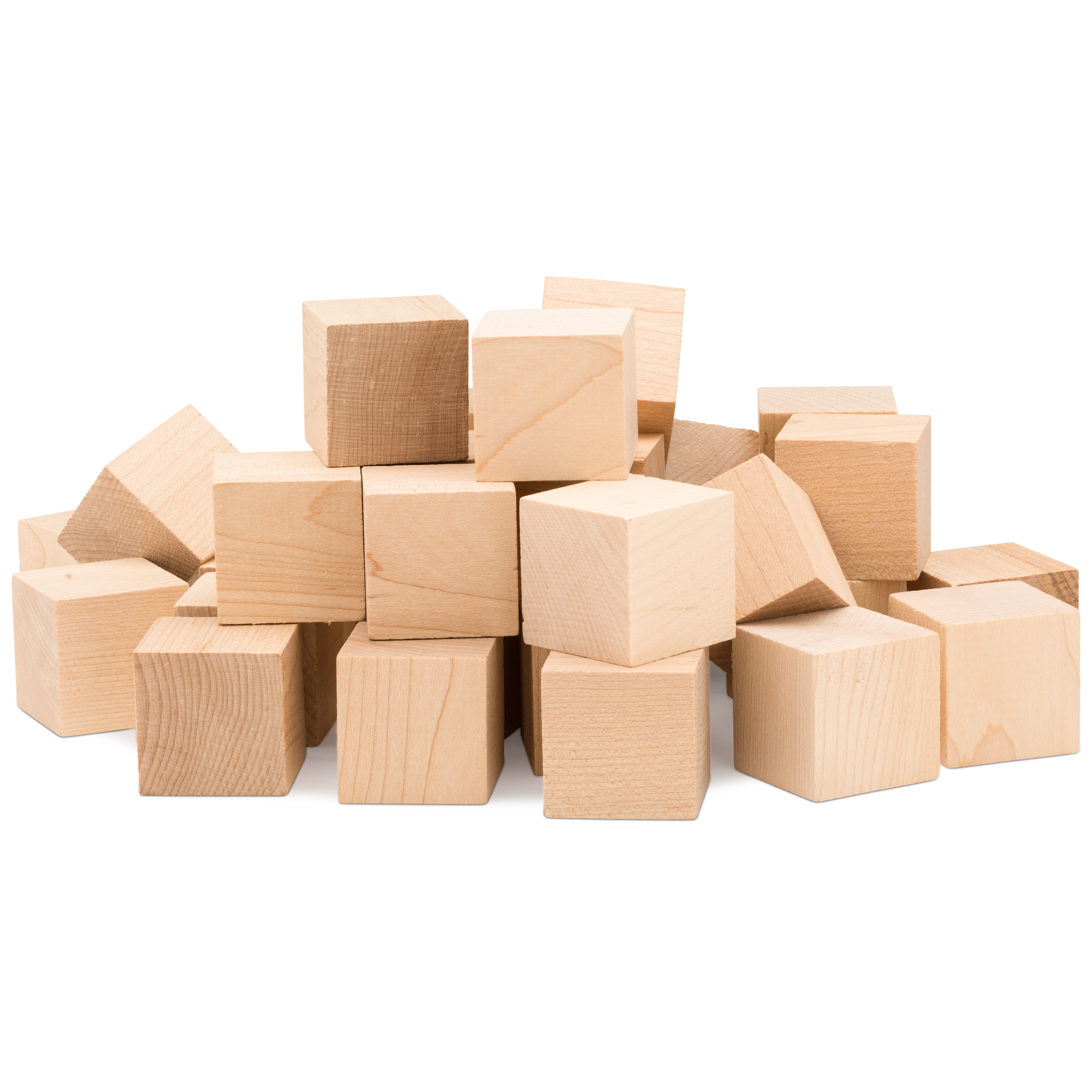 Unfinished Wooden Blocks 1/2 inch, Pack of 100 Small Wood Cubes for Crafts  and DIY Home Decor, by Woodpeckers 