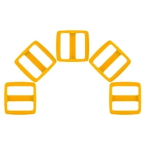 1 inch Yellow YKK Wide Mouth Heavyduty Triglide Slides, 25 Pack