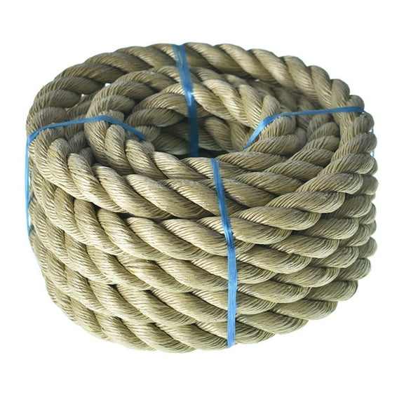 1 inch x 25 feet Twisted ProManila - UnManila Rope, Twisted 3 Strand Polypropylene Cord for Indoor Outdoor Use, Tan Rope Cordage for Decor, Crafts, Sporting, and Landscaping