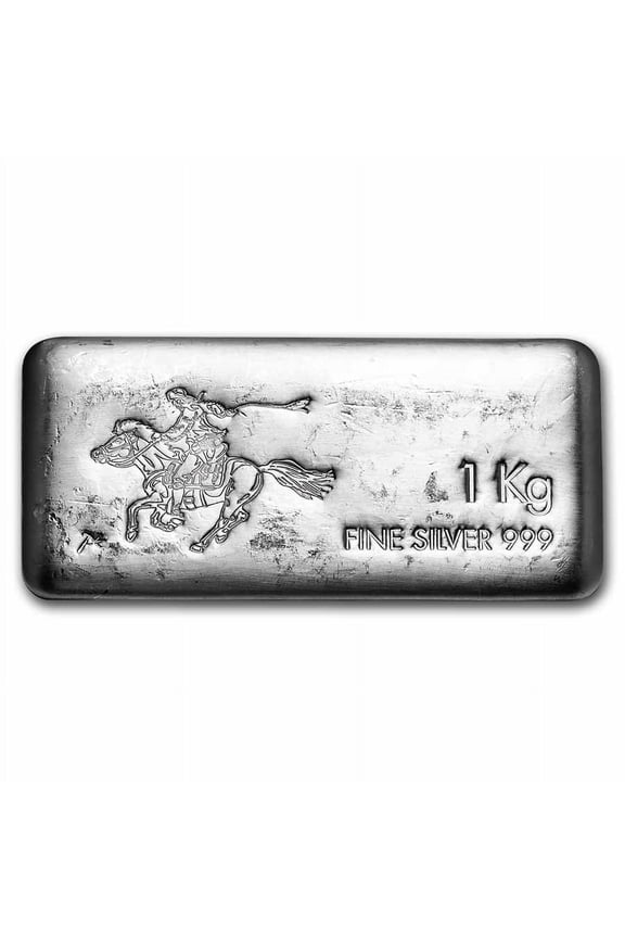 1 kilo Cast-Poured Silver Bar - SilverTowne (Pony)