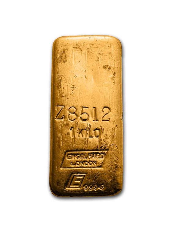 1 kilo Gold Bar - Engelhard-London (Horizontal Logo)