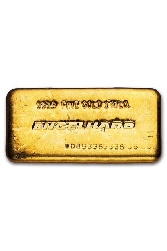 1 kilo Gold Bar - Engelhard (Poured, "W" Prefix)