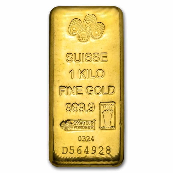 1 kilo Gold Bar - PAMP Suisse (Cast w/ Assay)