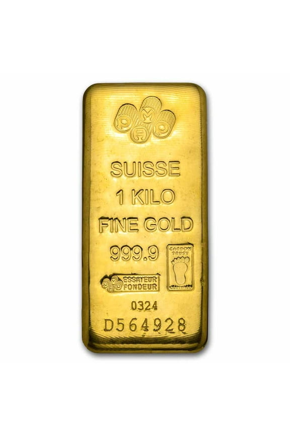 1 kilo Gold Bar - PAMP Suisse (Cast w/ Assay)