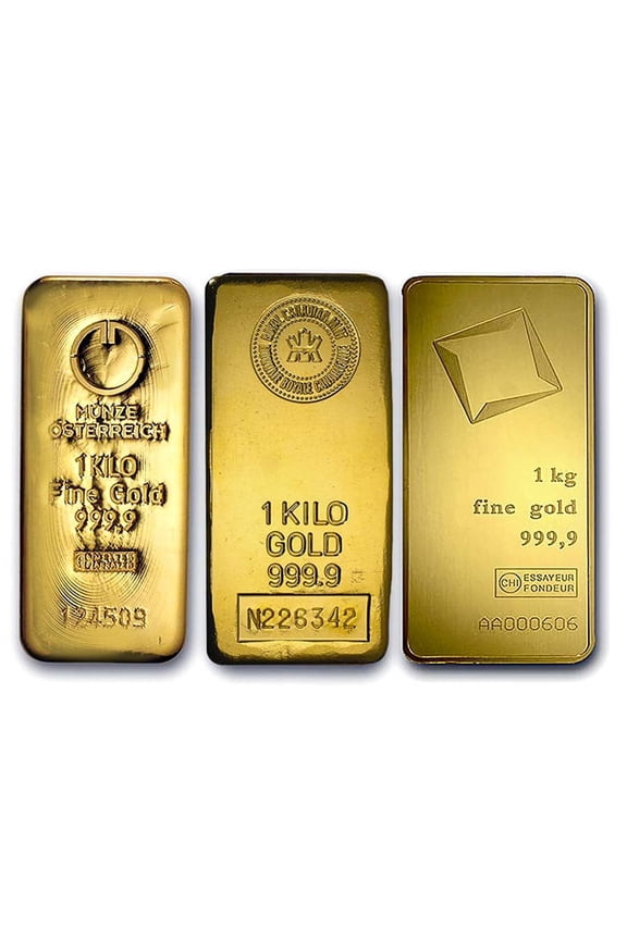 1 kilo Gold Bar - Various Mints