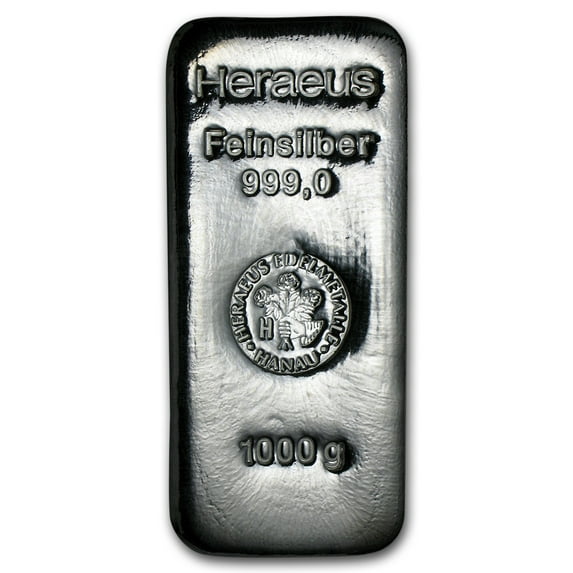 1 kilo Silver Bar - Argor-Heraeus (Poured)