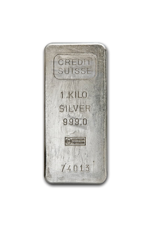 1 kilo Silver Bar - Credit Suisse