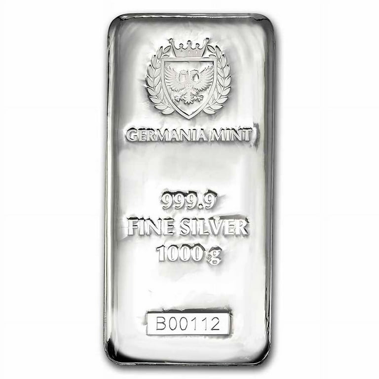 Germania Mint 1 kilo Silver Bar - Serialized Bullion (1000 gram