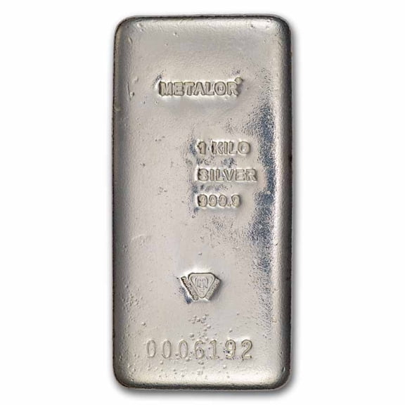 1 kilo Silver Bar - Metalor SA