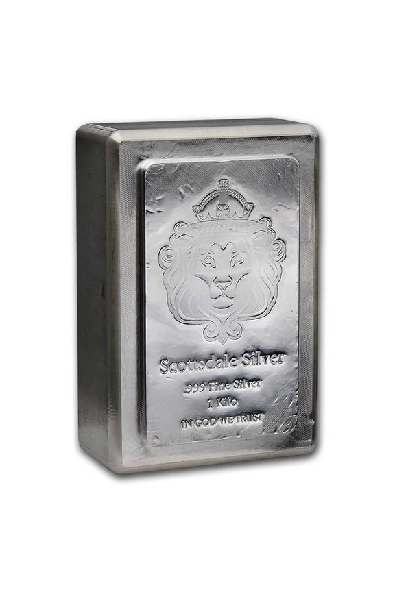 1 kilo Silver Bar - Scottsdale Mint Stacker